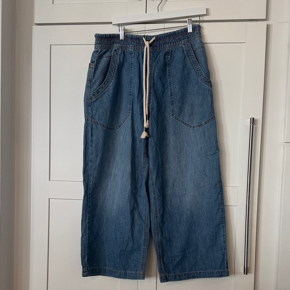 We The Free Blue Wide Leg Jeans